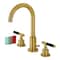 Fauceture FSC8923CKL Kaiser Widespread Bathroom Faucet W/ Brass Pop-Up, Brass FSC8923CKL - alternate 1
